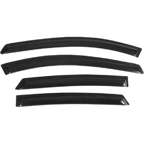 Window Visors Compatible with 2004-2009 Toyota Prius, Dark Smoke Car Rain Sun Window Shade Guard Wind Deflector by IKON MOTORSPORTS, 2005 2006 2007 2008 2009