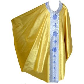 BLESSUME Catholic Priest Chasuble Jacquard Floral Vestments