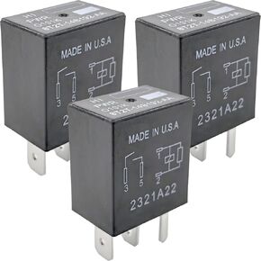 3-pack 8t2t-14b192-aa relay-40a 12vdc 4-pin spst automotive meray-متوافق مع مركبات فورد المختارة (للتركيز ، mondeo)-إصلاح مروحة التبريد ، ac & p0699/p0230 رموز