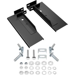 30221 مجموعة أجهزة Backrack Protection Protection For 2017-2025 فورد F-250/F-350 سرير قياسي ، تثبيت أسود بدون حفر