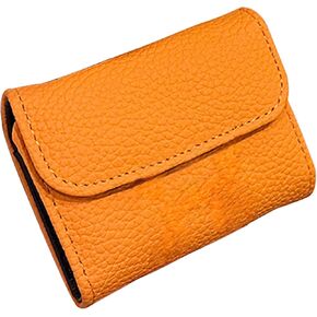 RFID حظر PU PU LEATHER CRATER CARDER WALLET للنساء ، علبة بطاقة الأكورديون المدمجة مع فتحات متعددة ، محفظة عملة مشبك صغيرة ، منظم بطاقة معرفات نمط Litchi Stone (النمط 2)