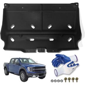 Splash Shield Guard Under Car with Mounting Screws Compatible for Ford F-150 2015 2016 2017 2018 2019 2020 (Replace ML3Z-7222-D) Not Fit Raptor Model/Not Fit 3.0L Diesel