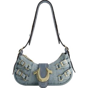 True Religion Bag, Women's Multi Denim Handbag with Adjustable Shoulder Strap