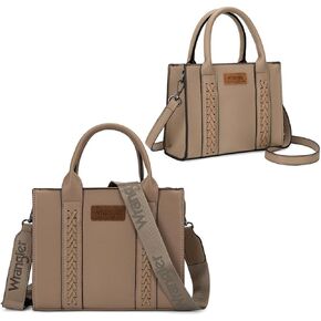 Wrangler 2Pcs Small and Mini Totes Bag for Women and Cute Crossbody Purses Top-handle Handbag with Strap