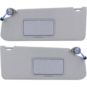 Left Driver & Right Passenger Side Sun Visor Compatible with Honda Pilot 2009-2015 Sunshade Replace 83280-SZA-A01ZA 83230-SZA-A01ZA (Gray)