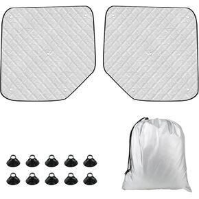 Windshield Sun Shade Cover Compatible with Mercedes-Benz Sprinter VS30 2019-2025, Front Window Sunshade Cover Windshield Cover for UV Protection & Privacy Shield, with Mirror Cutouts