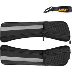 LKV Saddle Bag Lid Organizer 2 Pack متوافق مع Harley Davidson 1993-2022 Touring Road Glide Electra Glide Road King Hard Saddlebag