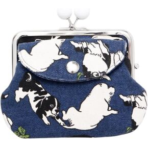 [倭物や kaya] Animal Animal Gamaguchi - محفظة مع Clasp/Japanese Parent and Child Presition Coin Coin Case 7JMP1102 Barachoukushi
