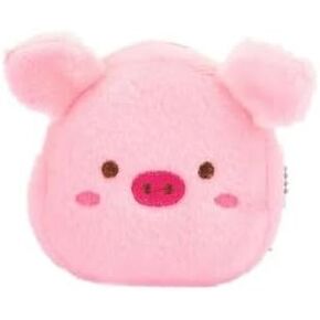 1 Pc Pink Small Plush Coin Purse, Cute Cartoon Pig Shape Coin Purse Zipper Coin Bag Mini Wallet Handbag with Keychain,Wallets, Card Cases and Money Organizers,Accessories Coin Purses Pouches