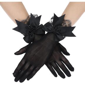 Lace Gloves - Wedding, Opera, Tea Party, Formal, Party, Bow, Lace, Prom, Halloween Gloves