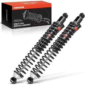 A-Premium Rear Pair (2) Complete Strut and Coil Spring Assembly Compatible with Dodge Ram 1500 1994-2001, Ram 2500 1994-2002, RWD Only, Driver and Passenger Side