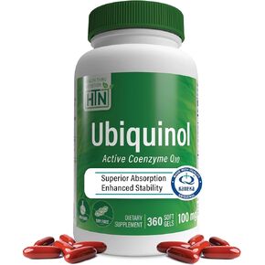 الصحة من خلال التغذية يوبيكوينول 100mg 120 Softgels كما Kaneka QH خفضت COQ-10 | استقر - اختبار الطرف الثالث | التوافر البيولوجي المحسن | دعم وظائف القلب والأوعية الدموية والميتوكوندريا | غير المعدلة وراثيا
