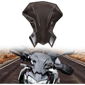 الزجاج الأمامي لـ Kawasaki Z900 Z650 ، Dark Dark Wind Shield Air Rightscreen Frontscreen Flyscreen لـ Kawasaki Z900 2020-2024 Z650 2021-2024