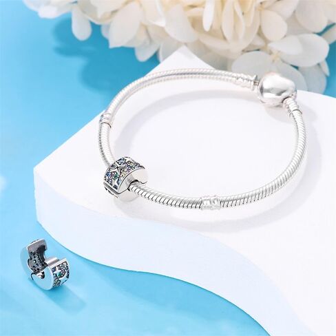 LNQOBU CLIP/STOPPER BEADS سحر الأساور والقلائد 925 STERLING SIVAL FOR PANDORA SNAIN BRACELTS GIFLE HOMELRY FOR WOME in Kuwait
