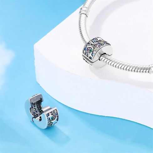 LNQOBU CLIP/STOPPER BEADS سحر الأساور والقلائد 925 STERLING SIVAL FOR PANDORA SNAIN BRACELTS GIFLE HOMELRY FOR WOME in Kuwait