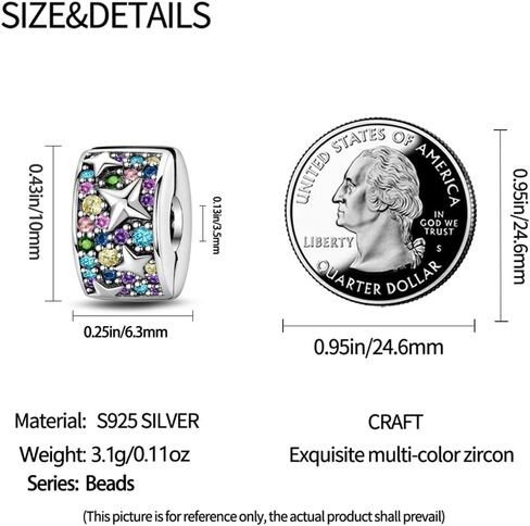 LNQOBU CLIP/STOPPER BEADS سحر الأساور والقلائد 925 STERLING SIVAL FOR PANDORA SNAIN BRACELTS GIFLE HOMELRY FOR WOME in Kuwait
