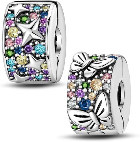 LNQOBU CLIP/STOPPER BEADS سحر الأساور والقلائد 925 STERLING SIVAL FOR PANDORA SNAIN BRACELTS GIFLE HOMELRY FOR WOME in Kuwait