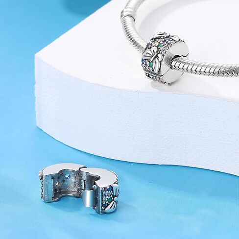 LNQOBU CLIP/STOPPER BEADS سحر الأساور والقلائد 925 STERLING SIVAL FOR PANDORA SNAIN BRACELTS GIFLE HOMELRY FOR WOME in Kuwait
