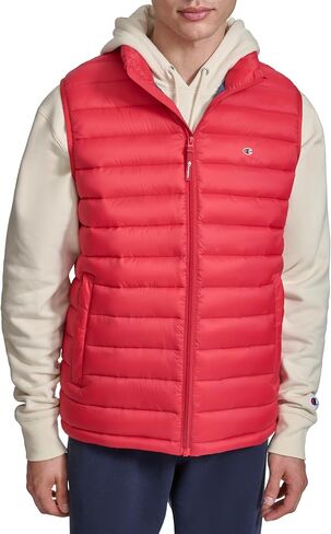 Champion Men's Packable Puffer Vest with Stand Collar in Saudi Arabia