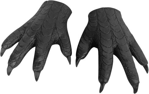 SIQITECHNO Halloween Bird Claws Gloves Latex Scary Eagle Hawk Animal Paws Gloves Cosplay Costume Dinosaur Monster Hands Glove in Saudi Arabia