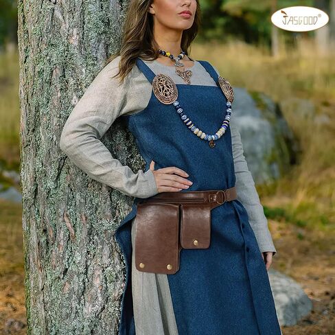 JASGOOD Waist Bag Leather Fanny Pack for Women Vintage Renaissance Belt Festival Pouch Faux Leather Hip Bag for Travel Hiking in Saudi Arabia