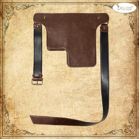 JASGOOD Waist Bag Leather Fanny Pack for Women Vintage Renaissance Belt Festival Pouch Faux Leather Hip Bag for Travel Hiking in Saudi Arabia