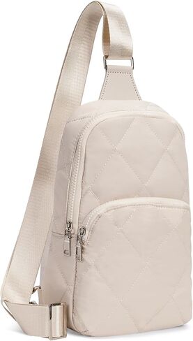 Quilted Sling Bag for Women Puffer Crossbody Bag Sling Backpack Purse Lightweight Fanny Pack Puffy Chest Bag in Kuwait