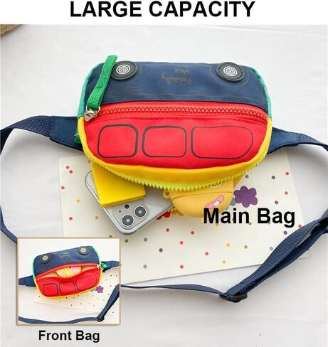 Kids Fanny Pack Boys Crossbody Bag Kids, Small Waist Pack Boys Fanny Pack, Fanny Packs Bulk Toddler Fanny Pack (Red) in Saudi Arabia