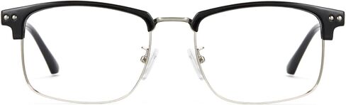 Cyxus Men Blue Light Blocking Glasses Half Rimless Computer Gaming Glasses Square Fashion Glasses for Men 8133 in Saudi Arabia