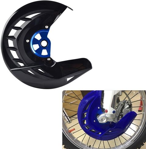 Front Brake Disc Guard Cover Compatible with Yamaha YZ125 YZ250 2008-2023 YZ250F YZ450F 2007-2013 YZ125X 2017-2023 YZ250X 2016-2023 WR250F 2006-2019 WR450F 2006-2018,See fitment in Saudi Arabia