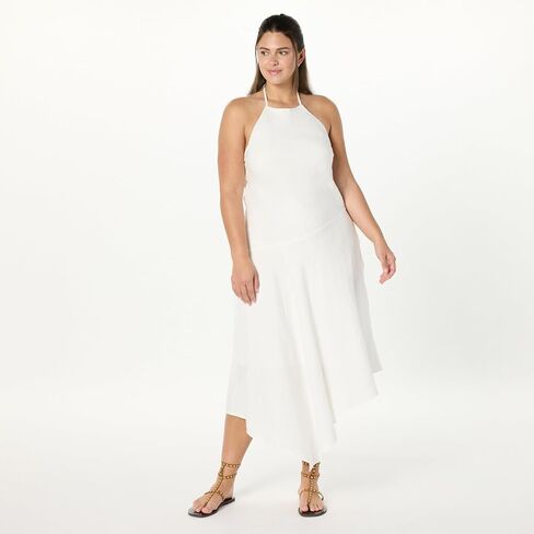 The Drop Women's Standard Ciga Halter Linen Maxi Dress in Saudi Arabia