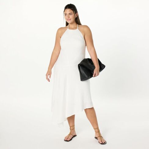 The Drop Women's Standard Ciga Halter Linen Maxi Dress in Saudi Arabia
