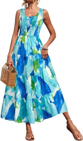 Prettygarden مدخن الدبابة الفساتين Maxi للنساء 2025 زفاف الضيف لباس بلا أكيام in Saudi Arabia