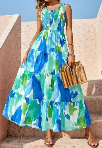 Prettygarden مدخن الدبابة الفساتين Maxi للنساء 2025 زفاف الضيف لباس بلا أكيام in Saudi Arabia