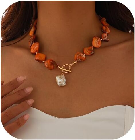 Gold Shell Pendant Necklace for Women Summer Beach Irregularly Shell Clavicle Choker Necklace Bikini Seashell Body Chain Necklace for Women in Saudi Arabia