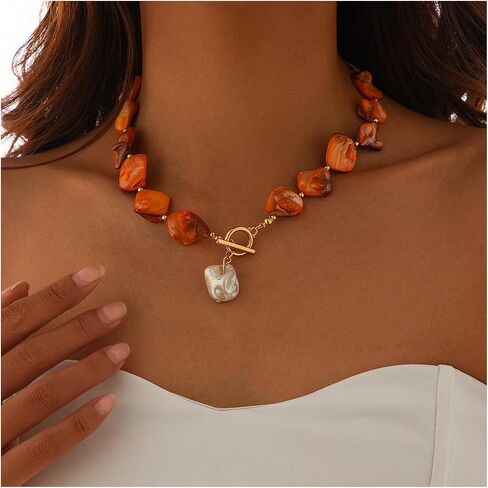 Gold Shell Pendant Necklace for Women Summer Beach Irregularly Shell Clavicle Choker Necklace Bikini Seashell Body Chain Necklace for Women in Saudi Arabia
