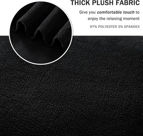 NICEEC Armchair Cover Thick Plush 1-Piece Warm White Armchair Slipcover Stretch Fluffy Couch Covers for Living Room Easy Fit Washable Soft Furniture Sofa Protector with Skirt in Kuwait