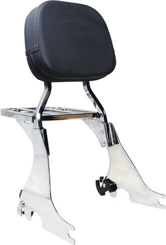 YHMOTO Motorcycle Detachable Passenger Backrest Sissy Bar & Luggage Rack with Docking Hardware Kits for Harley Sportster XL 883 1200 2004-2024 (Chrome) in Saudi Arabia