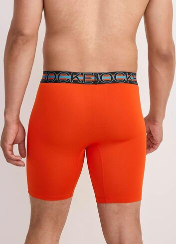 Jockey Men's Underwear, Mens Boxer Briefs With Pouch, Sport Stability Microfiber 9" Long Leg Boxer Brief in Saudi Arabia