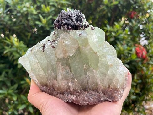 GAF TREASURES Huge Green Calcite Rough Natural Stones, Raw Calcite Green Crystals (0.25-0.5 Pounds) in Saudi Arabia