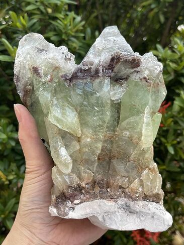 GAF TREASURES Huge Green Calcite Rough Natural Stones, Raw Calcite Green Crystals (0.25-0.5 Pounds) in Saudi Arabia