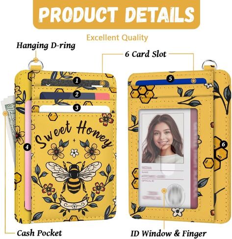 RFID Blocking Credit Card Holder for Women - Flower and Cat PU Leather Slim Wallet with ID Window, 6 Card Slots, and Cash Pocket - Perfect for Travel and Gifts in Saudi Arabia