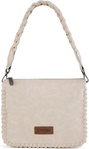 Wrangler Shoulder Bag for Women Crossbody Purse with Woven Strap in Saudi Arabia