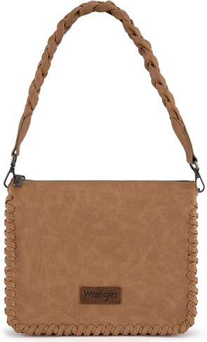 Wrangler Shoulder Bag for Women Crossbody Purse with Woven Strap in Saudi Arabia