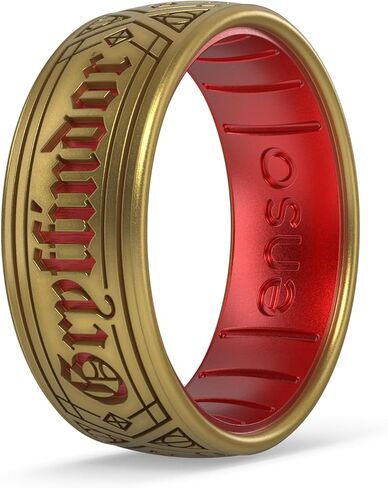 Enso Rings Wizarding World of Harry Potter Collection Dualtone Silicone Ring - Comfortable and Flexible Design - 7.99mm Wide, 2.18mm Thick in Saudi Arabia