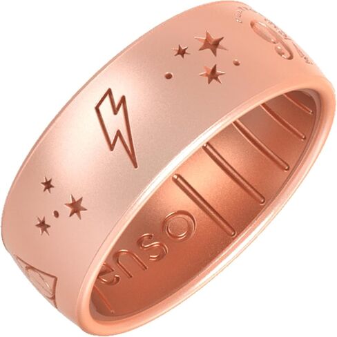 Enso Rings Wizarding World of Harry Potter Collection Dualtone Silicone Ring - Comfortable and Flexible Design - 7.99mm Wide, 2.18mm Thick in Saudi Arabia