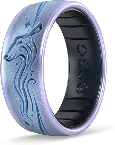 Enso Rings Wizarding World of Harry Potter Collection Dualtone Silicone Ring - Comfortable and Flexible Design - 7.99mm Wide, 2.18mm Thick in Saudi Arabia