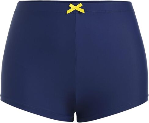ZAFUL Women's Swim Shorts High Waisted Bow Gingham Floral Print Boyshorts Bathing Suit Swimsuit Bottoms Board Shorts in Kuwait