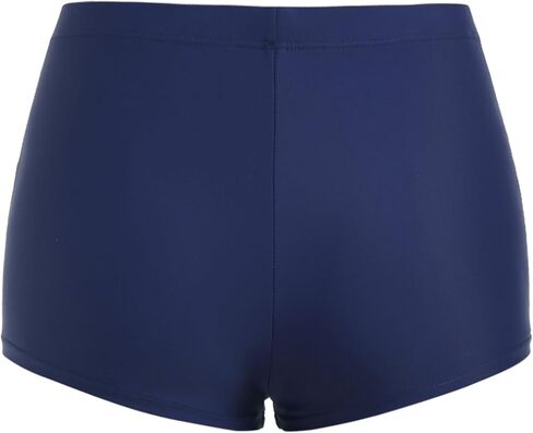 ZAFUL Women's Swim Shorts High Waisted Bow Gingham Floral Print Boyshorts Bathing Suit Swimsuit Bottoms Board Shorts in Kuwait