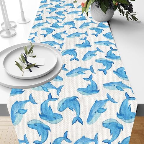 مفرش طاولة مطبوع عليه زهور مائية ونباتية، ديكور طاولة طعام المطبخ، مفارش طاولة ديكور ليمون برتقالي للأماكن الداخلية والخارجية، منزل المزرعة، عطلات الزفاف، ديكور حفلات أعياد الميلاد، 13 × 71 بوصة in Kuwait